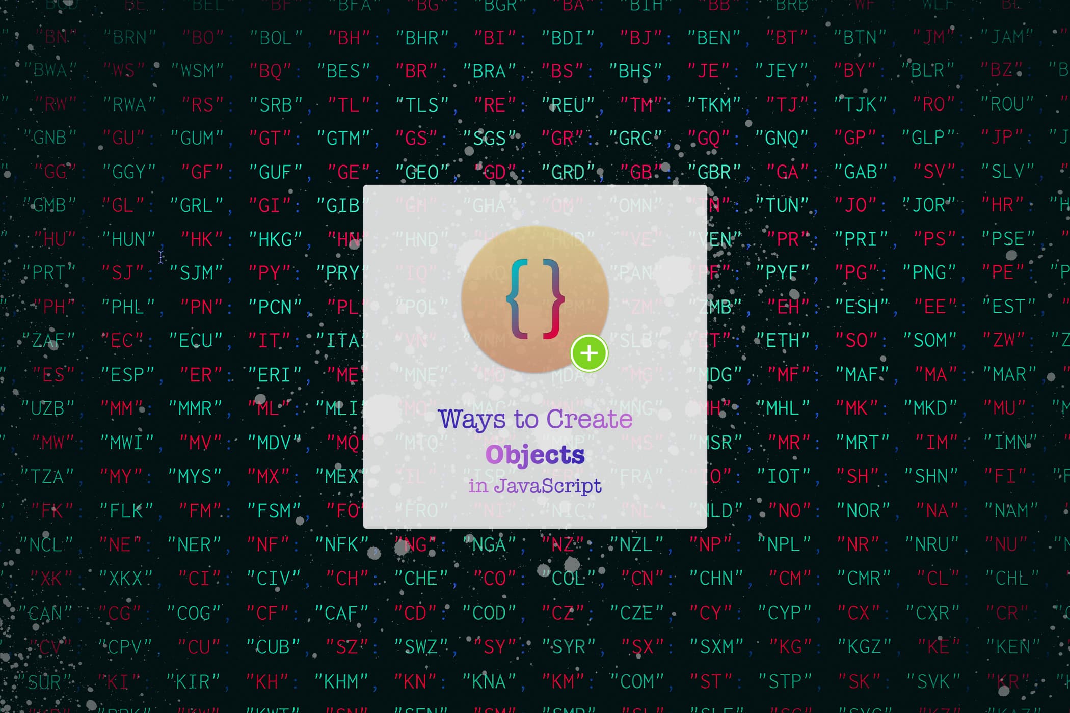 Different ways to create Objects in JavaScript