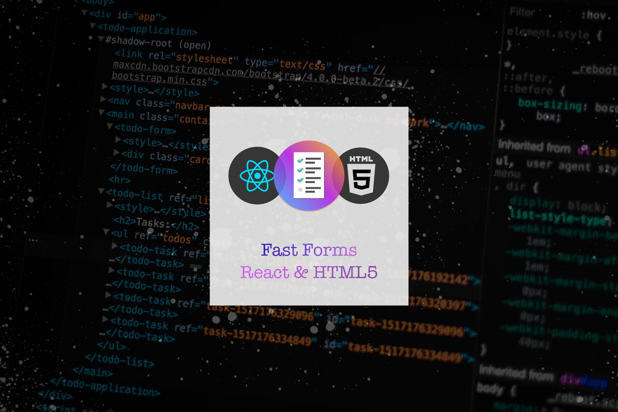 Building Fast Forms in React with HTML5 & Validations